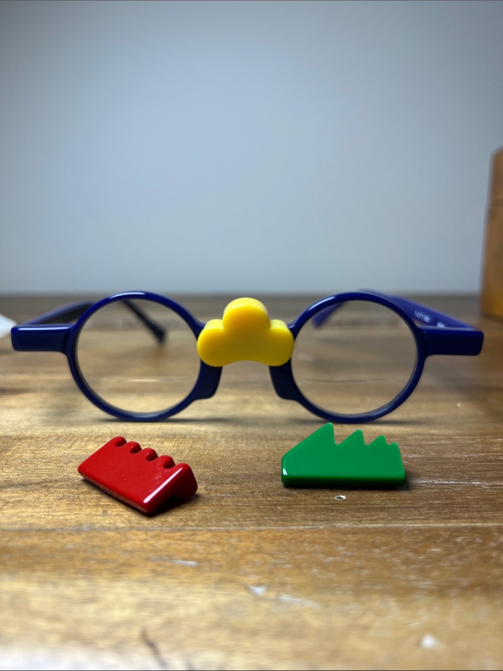 Readers funky  bifocal glasses. maybe 2.0? 1.75? Sabine be style
